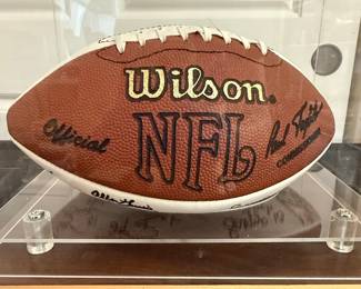 Autographed NFL Football - Multiple Player Signatures