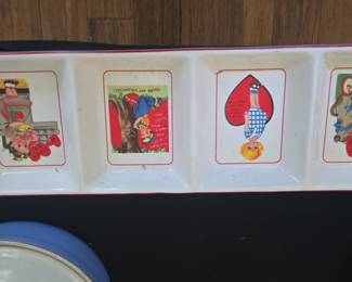 Vintage Valentine's Day Divided Serving Tray