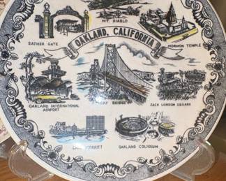 Oakland, California Souvenir Plate