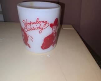 Hopalong Cassidy Milk Glass Mug