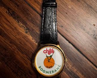 Chili's Boomerang 12-8-91 Commemorative Watch