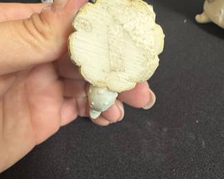 Miniature Teapot Figurine with Floral Embellishments