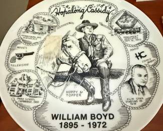 Hopalong Cassidy Commemorative Plate - William Boyd