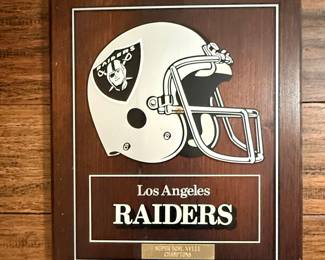 Los Angeles Raiders "Super Bowl XVIII Champions" Commemorative Plaque