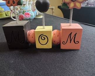 Mom Blocks with Flowers and Heart