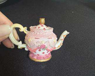 Miniature Decorative Teapot Figurine