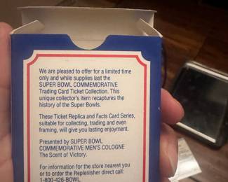 Pro Set Super Bowl Ticket Replica Trading Card Set