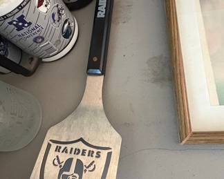 Las Vegas Raiders NFL Spatula and National Conference Tumbler