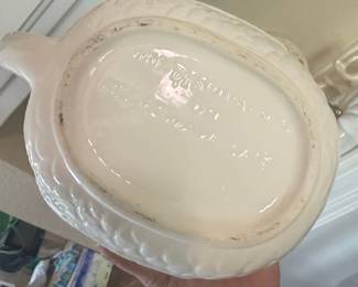 White Ceramic Turkey Pitcher/Gravy Boat