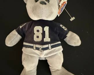 Team Beans NFL "81 Brown" Plush Bear Toy