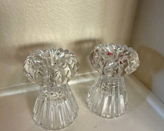 Pair of Mikasa Crystal Candlesticks