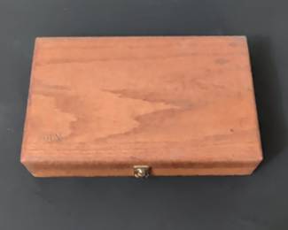 Complete Set of 13 Irwin Auger Bits in Original Wooden Case