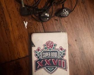 Super Bowl XXVII CBS Radio Sports AM/FM Radio - Playfone Systems