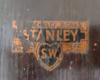 Stanley Hand Brace and Drill Bit Set in Metal Case