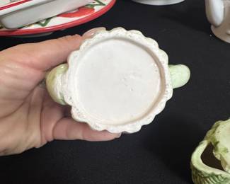 Vintage Fitz & Floyd Asparagus Pitcher and Creamer Set