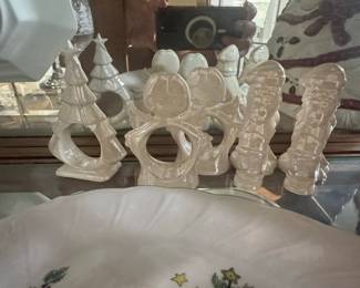 Christmas Napkin Rings Set