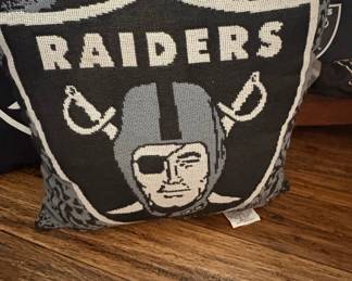 Las Vegas Raiders Camo Throw Pillow