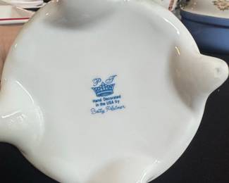 P & J Hand Decorated Teapot by Betty Platner