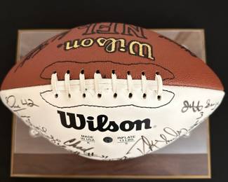 Autographed NFL Football - Multiple Player Signatures