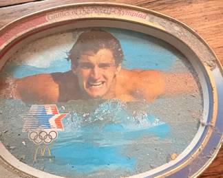 1984 Los Angeles Olympics McDonald's Oval Tin Serving Tray