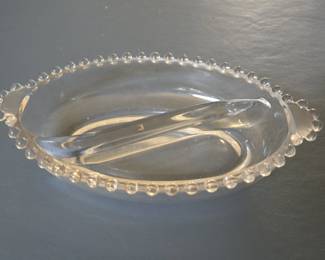 Imperial Glass Candlewick Divided Relish Dish