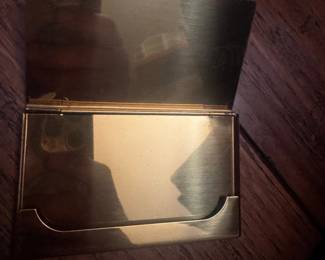 Vintage Brass Business Card Holder or Cigarette Case