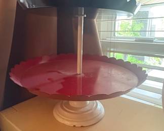 Two-Tiered Scalloped Serving Stand