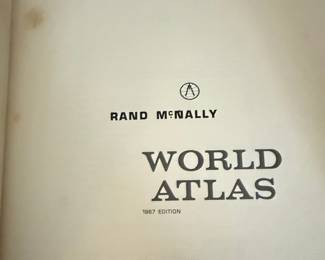 Rand McNally World Atlas, Imperial Edition, 1967