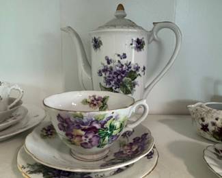 Vintage Hammersley & Co. "Victorian Violets" Tea Set