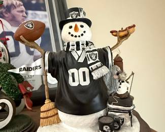 Team Sports America Las Vegas Raiders Snowman Figurine