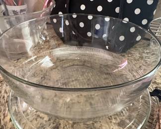 Glass Serving Bowl Set