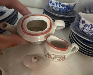 Miniature "Made in Occupied Japan" Teapot and Creamer Set