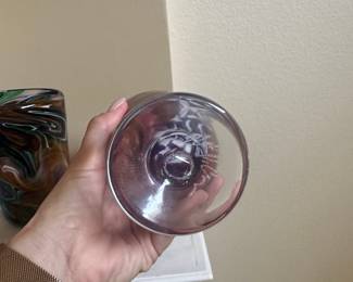 Murano Style Swirl Vase