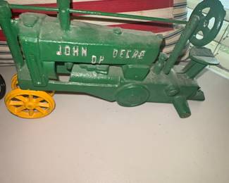 John Deere "OP" Cast Iron Tractor Toy