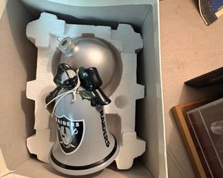 Las Vegas Raiders "Bell" Christmas Ornament
