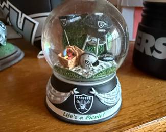 Las Vegas Raiders "Life's a Picnic!" Snow Globe