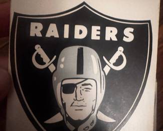 Las Vegas Raiders Shield Logo Stickers (Set of 4)