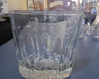 Princess House Heritage Etched Glass Tumbler