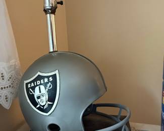 Las Vegas Raiders Football Helmet Lamp