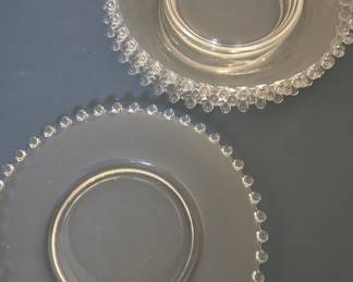 Imperial Glass Candlewick Dessert Plates