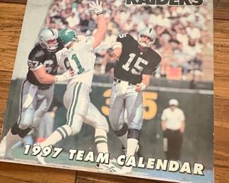 Oakland Raiders 1997 Team Calendar