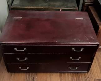 Vintage Carpenters Tool Chest with Assorted Woodworking Tools