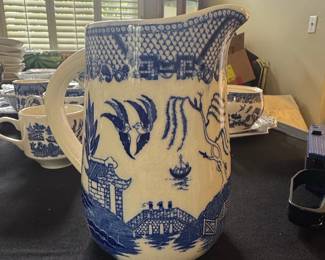 Blue Willow Pattern Pitcher