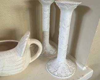 White Ceramic Farmhouse Animal & Seasonal Decor Set