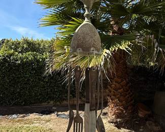 Upcycled Utensil Wind Chime with Embossed Bell