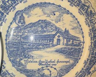 Vernon Kilns California Missions Commemorative Plate
