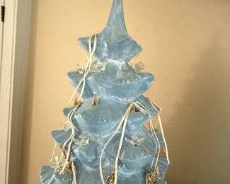 Vintage Light-Up Ceramic Christmas Tree