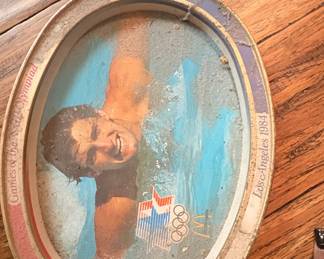 1984 Los Angeles Olympics McDonald's Oval Tin Serving Tray