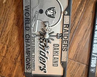 Oakland Raiders Super Bowl XV World Champions License Plate Frame