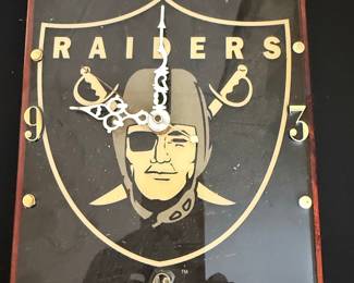 Las Vegas Raiders Shield Logo Wall Clock
